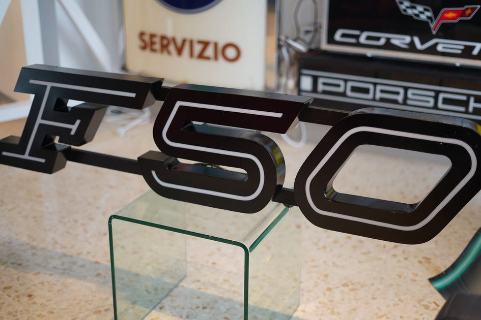 1995 Ferrari F50 official dealership illuminated sign – Formula 1 ...