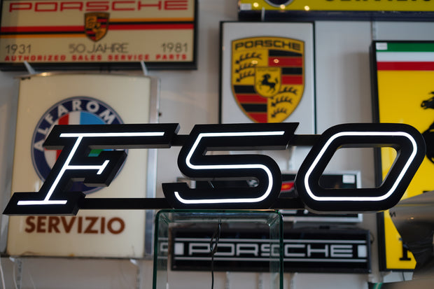 1995 Ferrari F50 official dealership illuminated sign