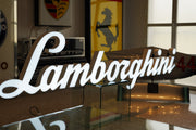 2000s Lamborghini Illuminated Official Dealer Sign - White