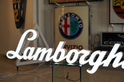 2000s Lamborghini Illuminated Official Dealer Sign - White