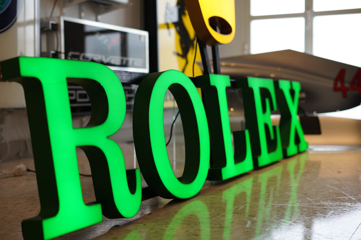 2000s Rolex official dealer illuminated sign