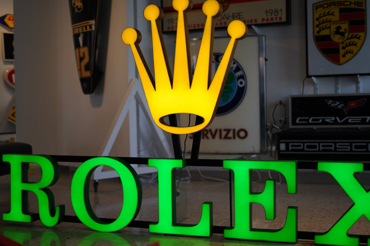 2000s Rolex official dealer illuminated sign