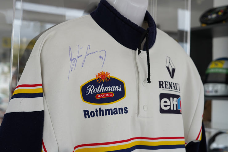 1994 Ayrton Senna personal Rothmans Sweater and cap signed