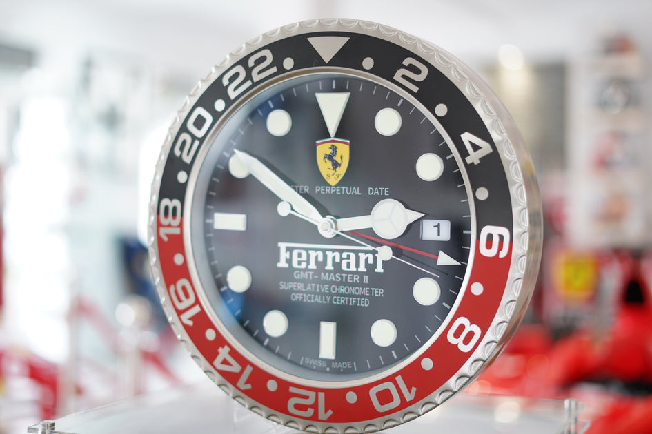 Ferrari GMT-Master II - Red Black Edition- Dealer Display Wall Clock ...