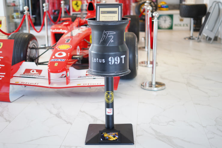 Lotus 99t Rear 1987 Ayrton Senna Lotus 99T O.Z. rear rim sculpture signed and dated ...