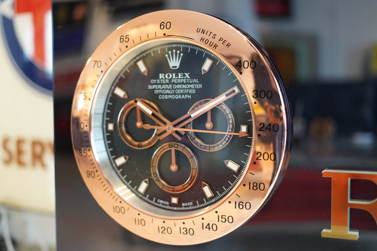 Rolex 2-Clock Reflective Illuminated Sign – Formula 1 Memorabilia