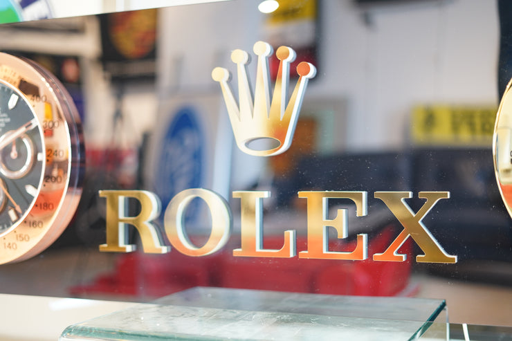 Rolex 2-Clock Reflective Illuminated Sign – Formula 1 Memorabilia