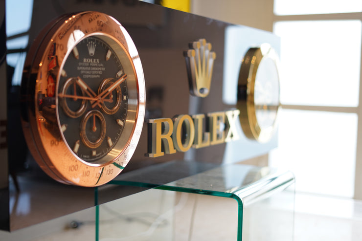Rolex 2-Clock Reflective Illuminated Sign – Formula 1 Memorabilia