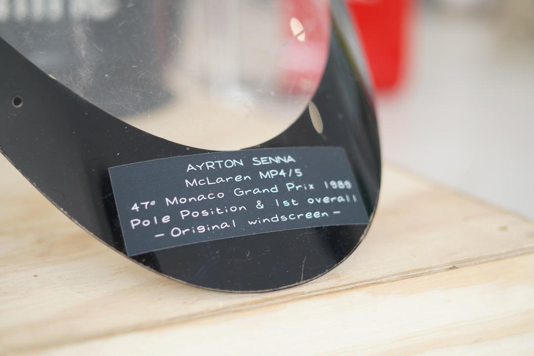 Ayrton Senna 1989 Race-Used Windscreen – McLaren MP4/5, Monaco