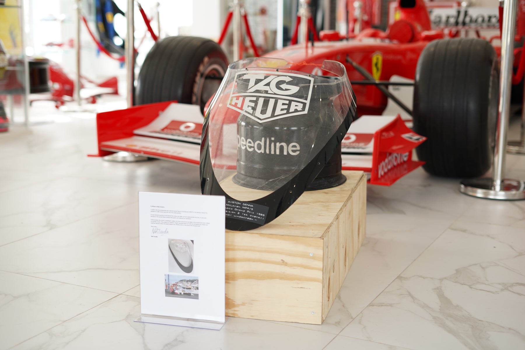 Ayrton 1989 Ayrton Senna McLaren MP4/5 windshield