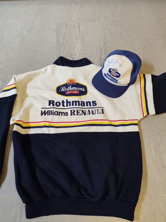 1994 Ayrton Senna personal Rothmans Sweater and cap signed