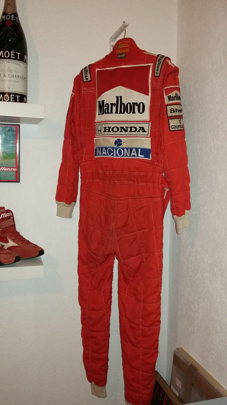 1991 Ayrton Senna signed McLaren race used suit