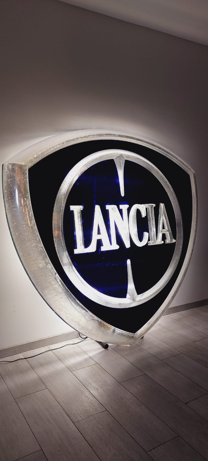 1990s Lancia official dealer large illuminated sign