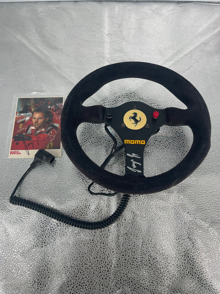 1987 Gerhard Berger Ferrari original steering signed