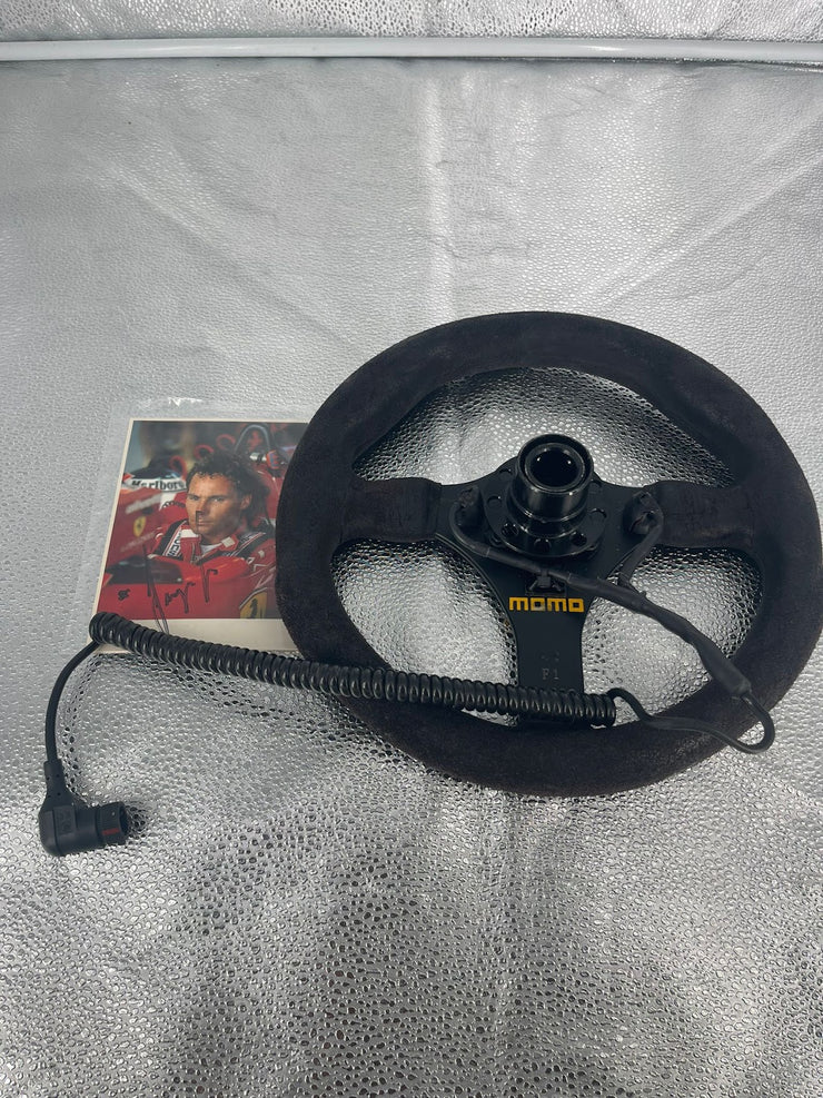 1987 Gerhard Berger Ferrari original steering signed