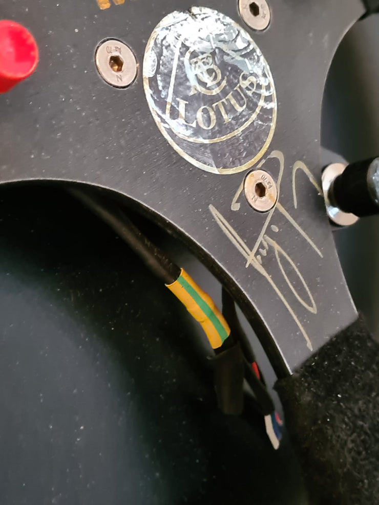 1986 Ayrton Senna Lotus 98T steering wheel signed