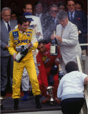 1987 Ayrton Senna Monaco GP signed race used shoes