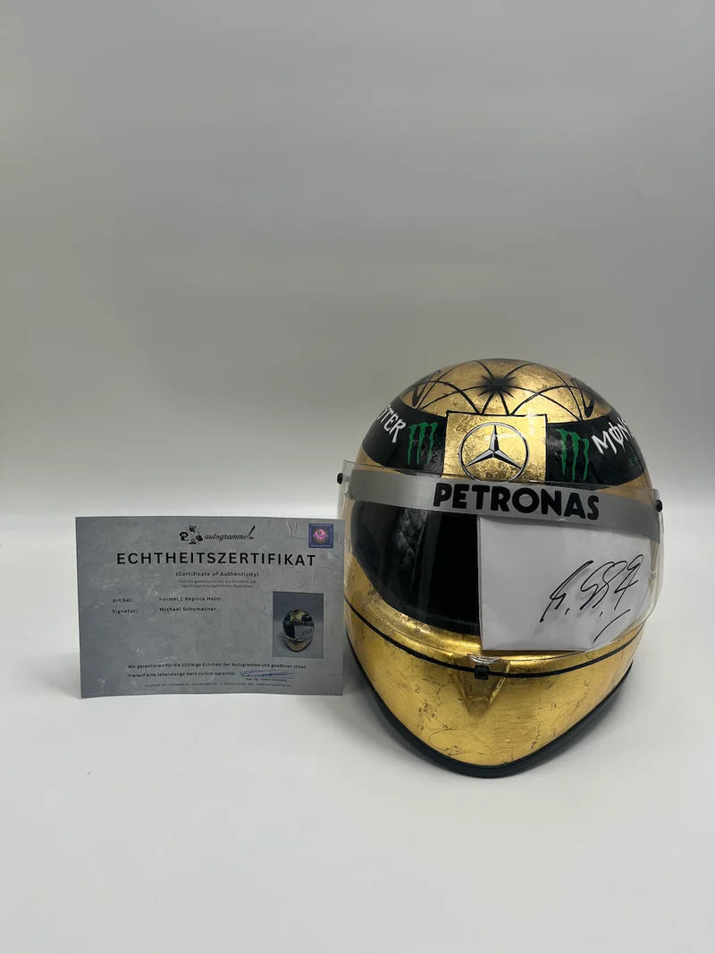 Michael Schumacher Replica 1:1 F1 Helmet Signed with COA – Formula 1 Memorabilia