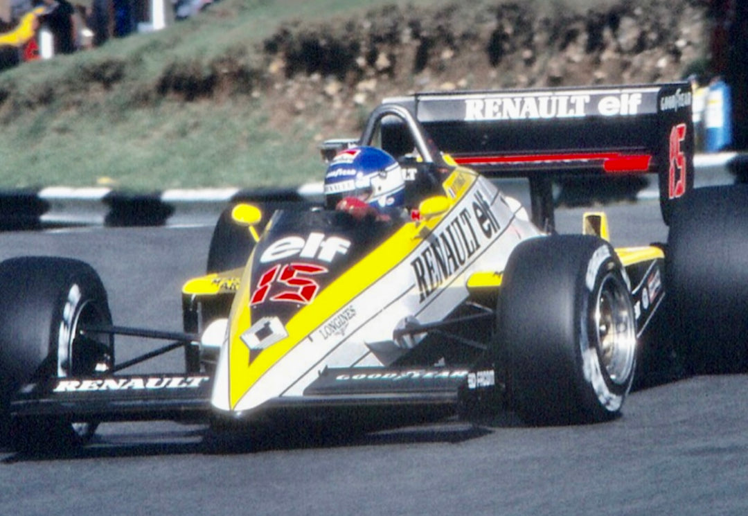 1985 Patrick Tambay Renault RE60 full Nosecone – Formula 1 Memorabilia