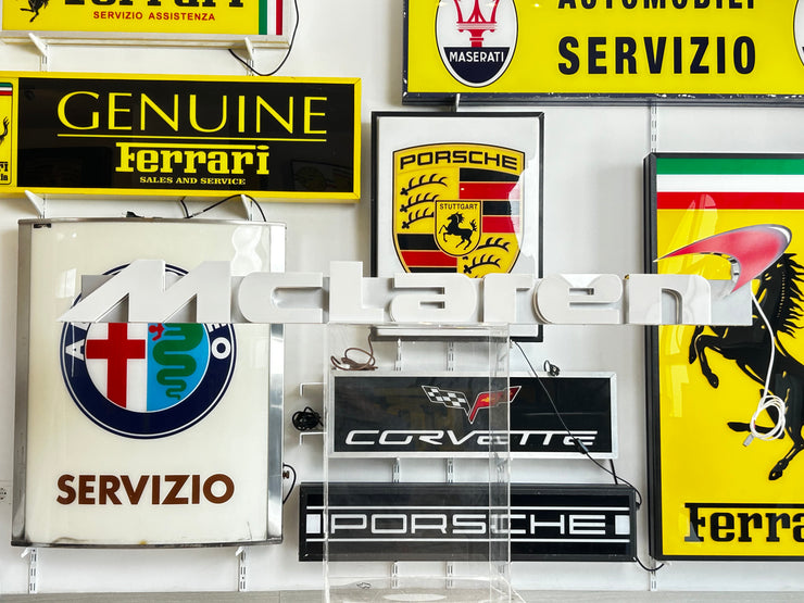 2017 McLaren illuminated official sign