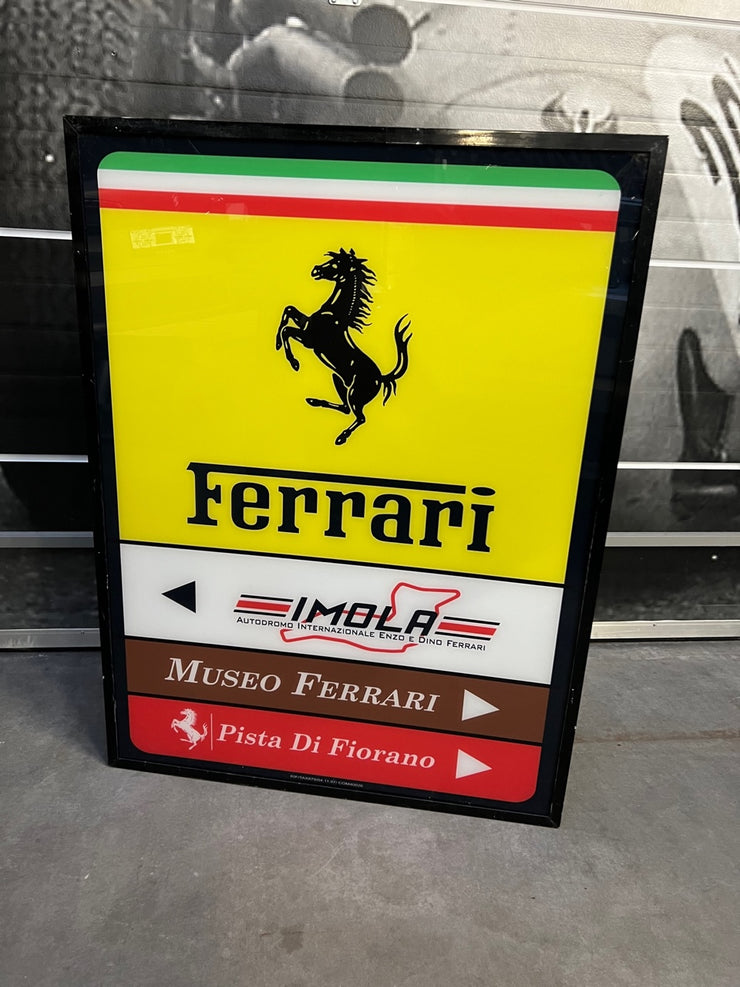 1998 Ferrari official Museo, Imola, Fiorano illuminated sign