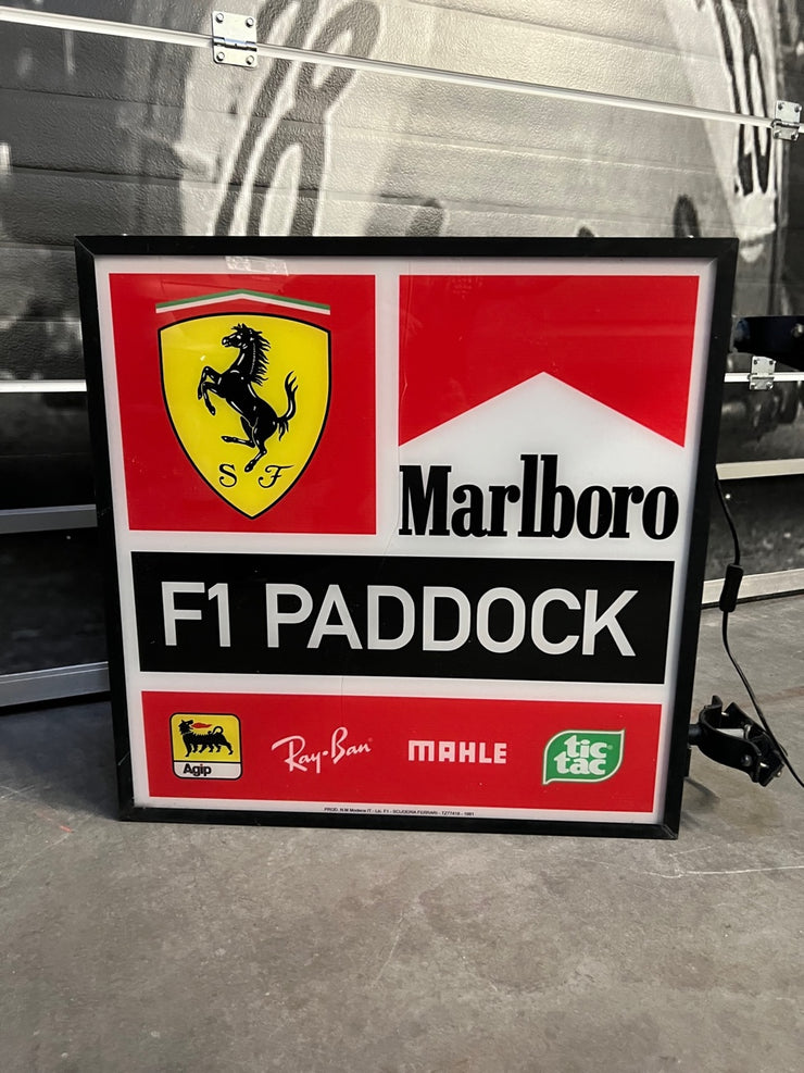 1986 Ferrari Official Paddocks F1 Double Side Illuminated Neon Sign 1986-ferrari-official-paddocks-f1-double-side-illuminated-neon-sign