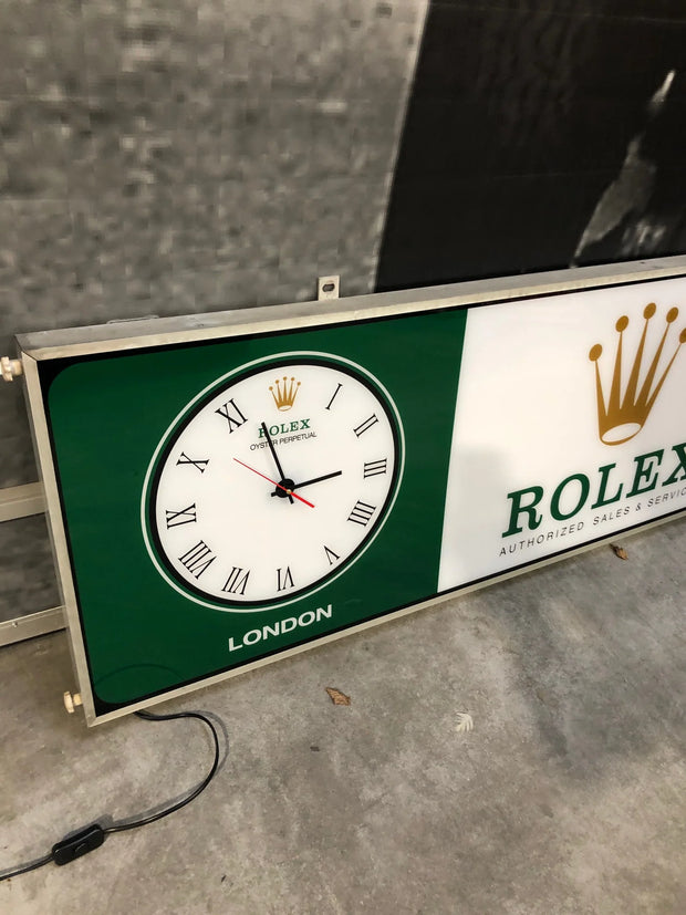 1990s Rolex HUGE official dealer illuminated sign