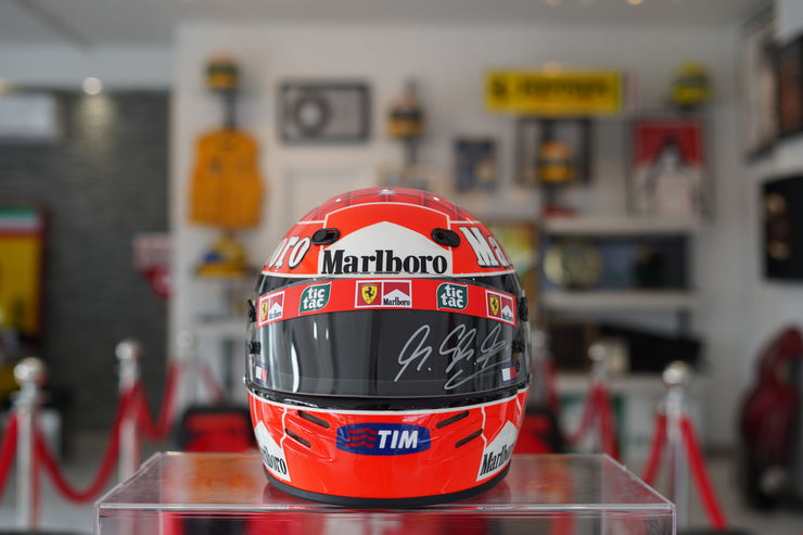 2000 Michael Schumacher F1 World Championship Bell Replica Helmet signed