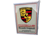 2000s Porsche official dealership Illuminated Ricambi Originali Sign