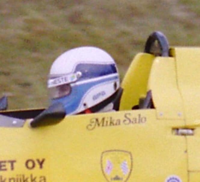 1987 Mika Salo Signed Race Used Brands Hatch Formula Ford Festival GPA Helmet