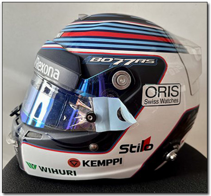 2016 Valtteri Bottas race used helmet signed