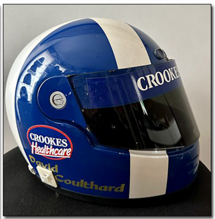 1992 David Coulthard race used helmet