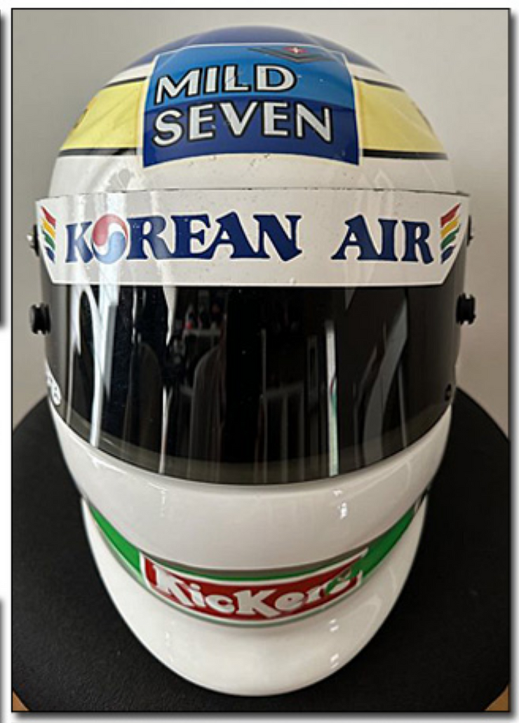 1999 Giancarlo Fisichella race used helmet