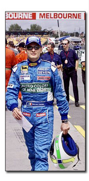 1999 Giancarlo Fisichella race used helmet
