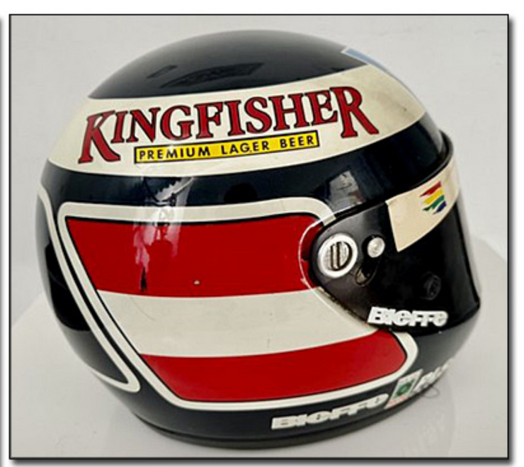 1996 Gerhard Berger race used helmet