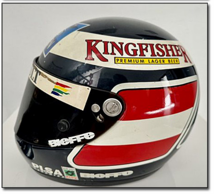 1996 Gerhard Berger race used helmet