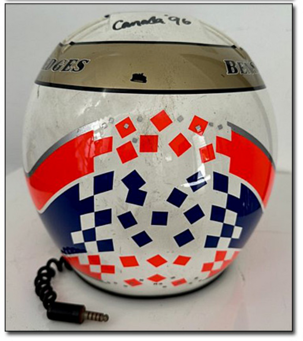 1996 Martin Brundle race used Bell Helmet