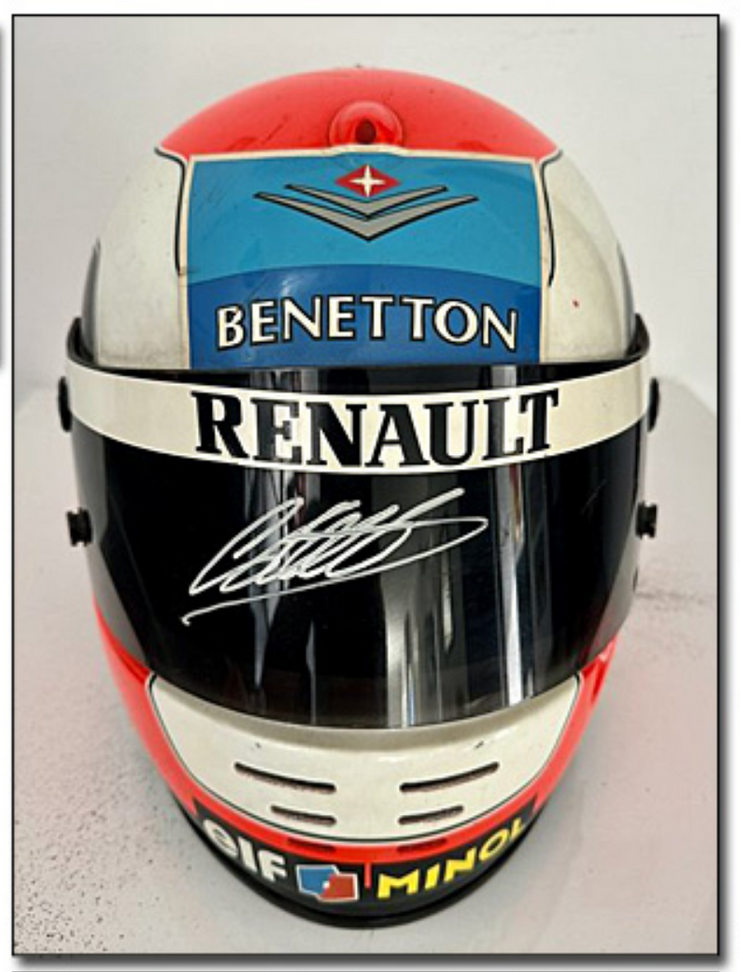 1996 Johnny Herbert race used helmet