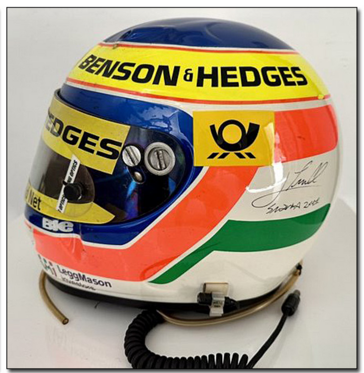 2001 Jarno Trulli race used helmet