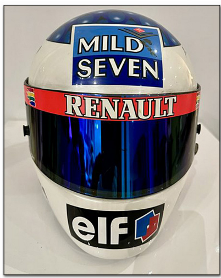 shoei f1 helmet 1996 Jean Alesi race used Shoei Podium helmet – Formula 1 Memorabilia