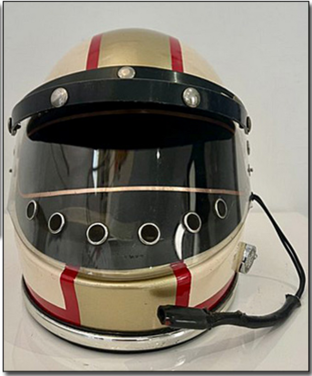 1974 Mike Hailwood race used helmet