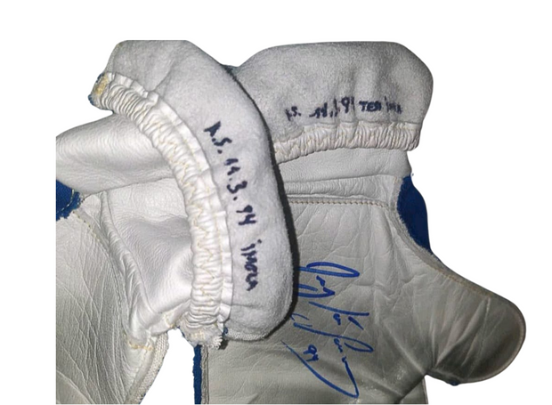 1994 Ayrton Senna OMP Imola test gloves signed