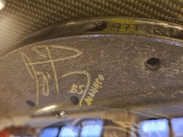 1985 Ayrton Senna Lotus brake disk signed used during the Monaco GP