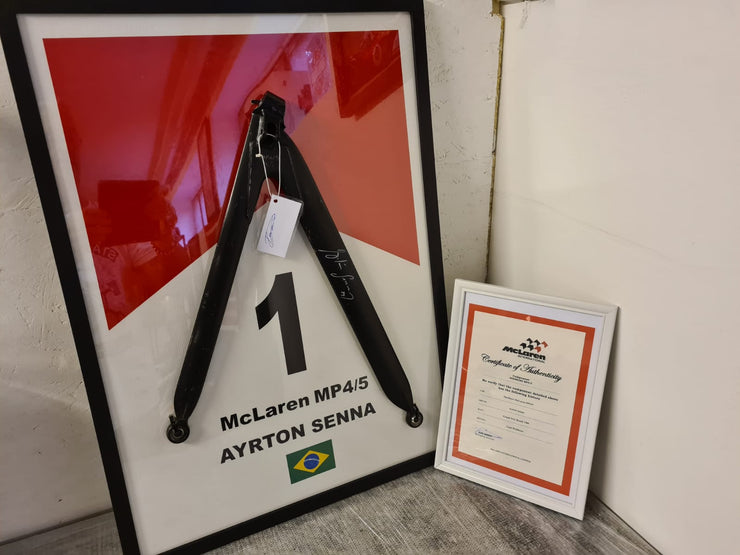 1989 Ayrton Senna wishbone MP4 / 5 wishbone with CoA