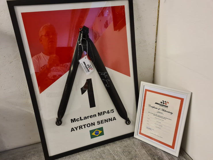 1989 Ayrton Senna wishbone MP4 / 5 wishbone with CoA