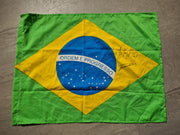 1992 Brazil flag signed by Ayrton Senna and Ron Dennis