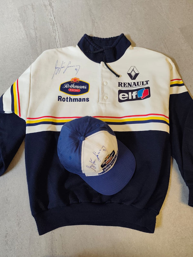 1994 Ayrton Senna personal Rothmans Sweater and cap signed