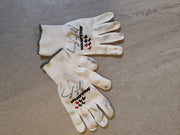 1991 McLaren pit crew gloves signed by Ayrton Senna