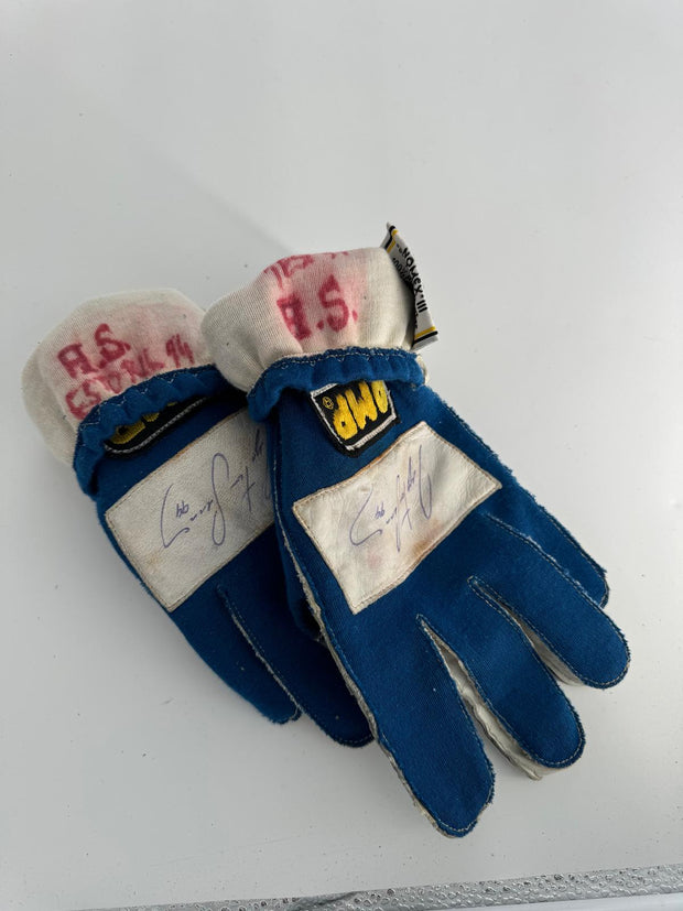 1994 Ayrton Senna Estoril shoes and gloves signed