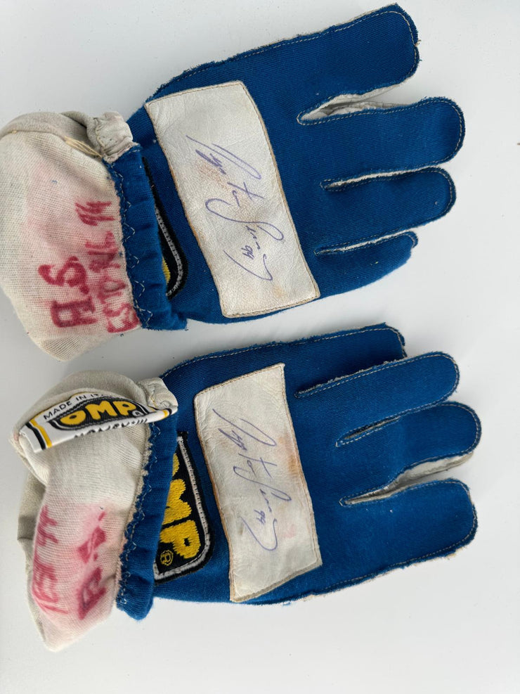 1994 Ayrton Senna Estoril shoes and gloves signed